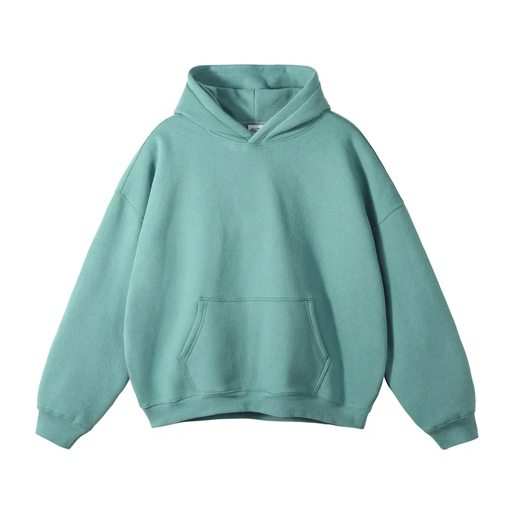 Men's Relaxed Pullover Hoodie with Kangaroo Pocket