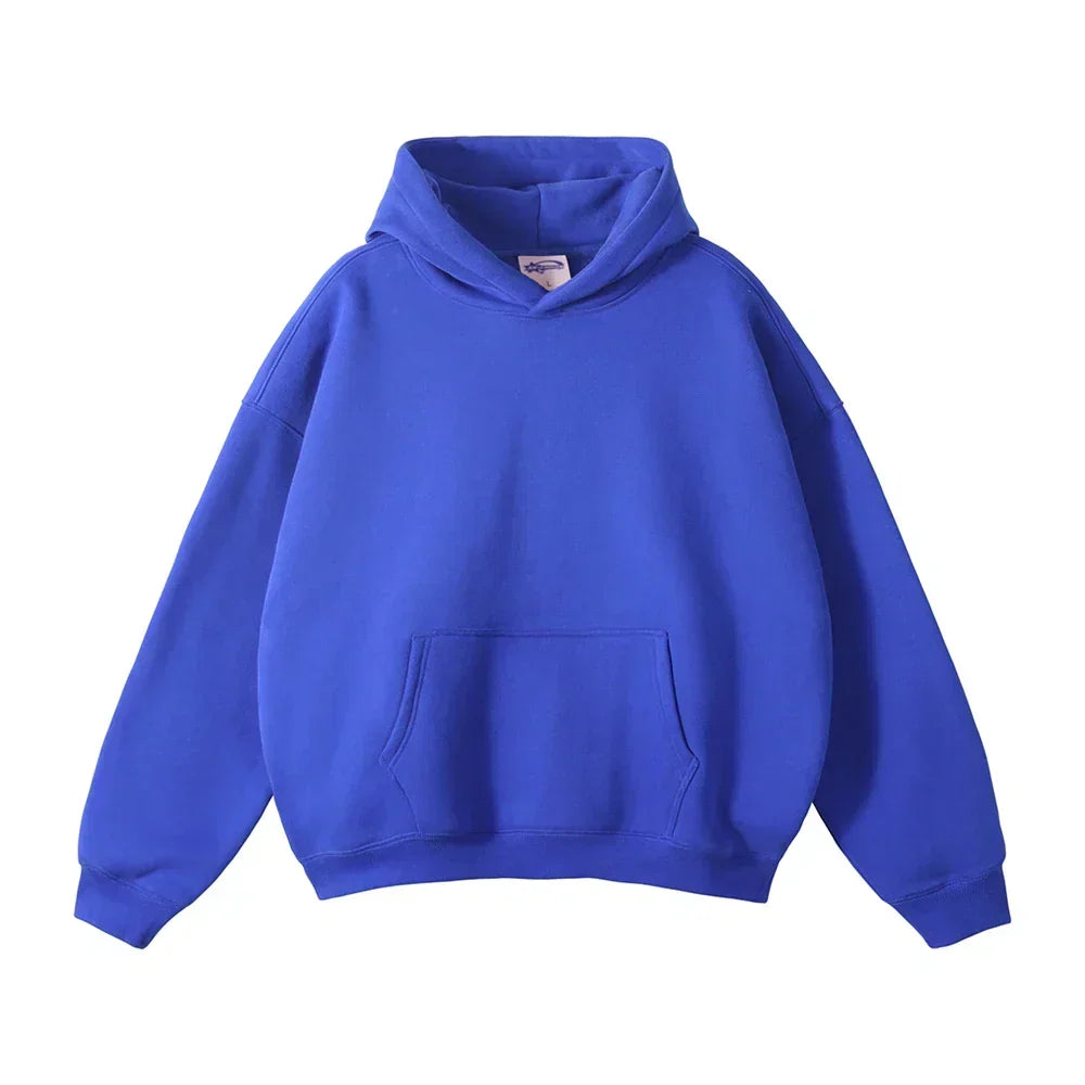 Men's Relaxed Pullover Hoodie with Kangaroo Pocket