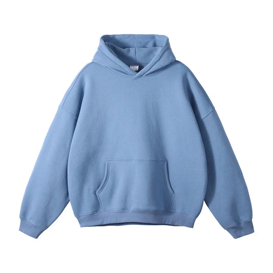Men's Relaxed Pullover Hoodie with Kangaroo Pocket
