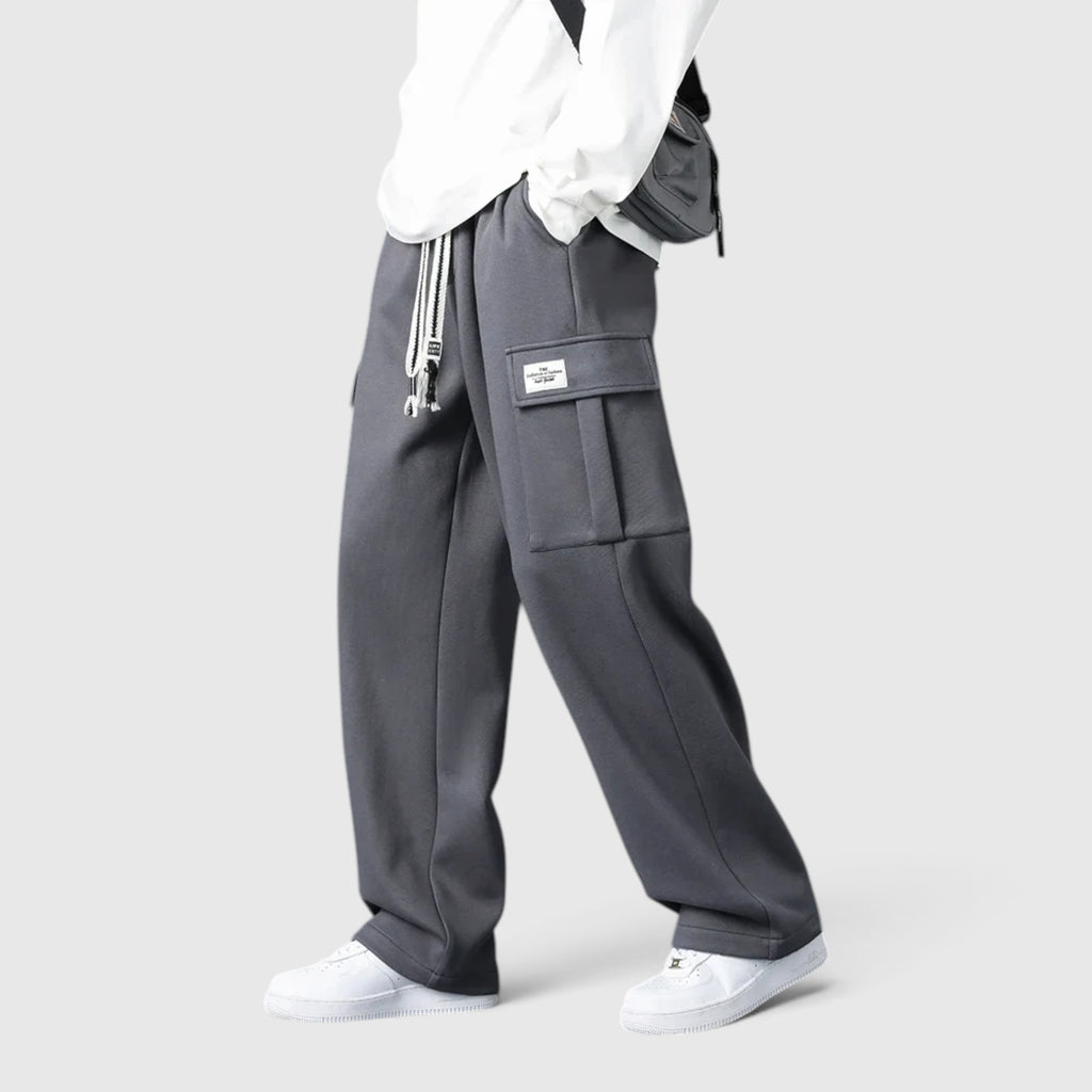 Finn | Men's Sweatpants Wide Leg Relaxed Cargo Lounge Pants