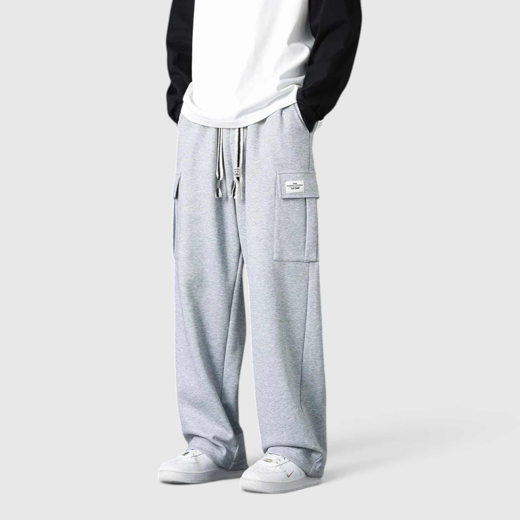 Finn | Men's Sweatpants Wide Leg Relaxed Cargo Lounge Pants