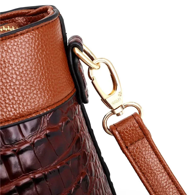 Sam | L'Adrienne Embossed Vintage Leather Bag