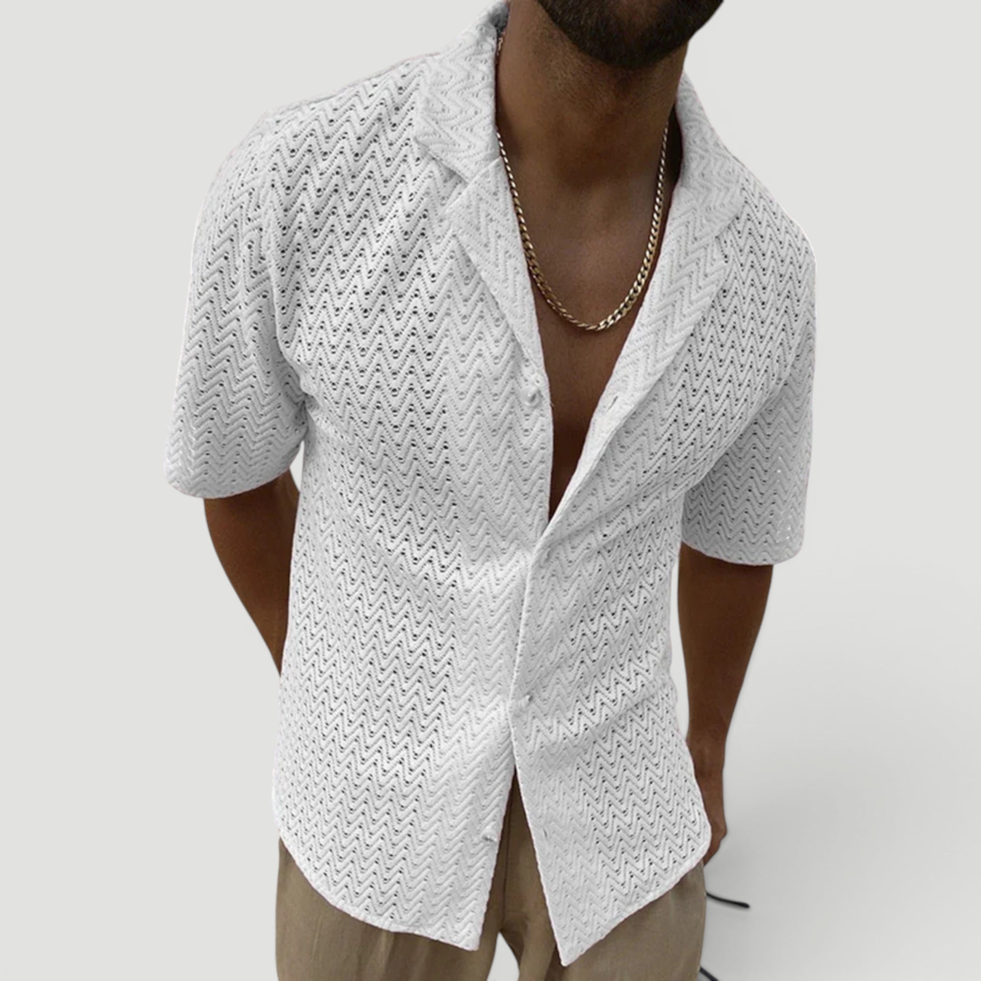 Ellmont London | Men's Relaxed Fit Summer Beach Shirt Lightweight Comfort