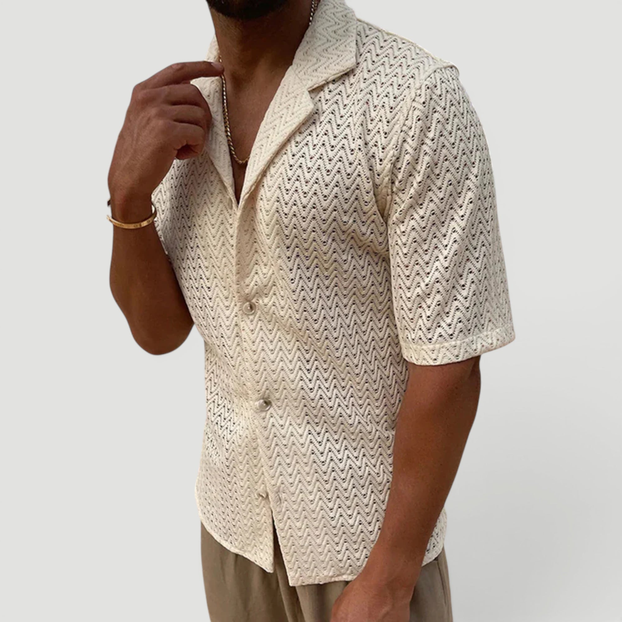 Ellmont London | Men's Relaxed Fit Summer Beach Shirt Lightweight Comfort