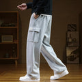 Caleb | Men's Wide Leg Cargo Sweatpants Soft Touch Cotton Pants