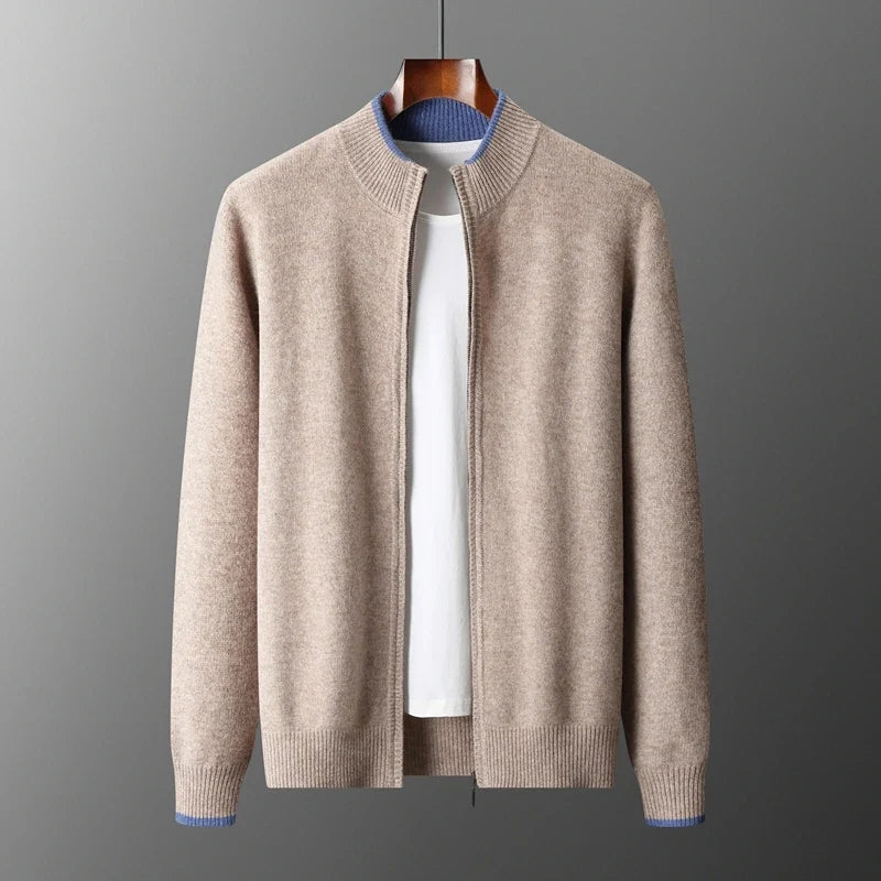 Men's Cashmere Zip-Up Jacket