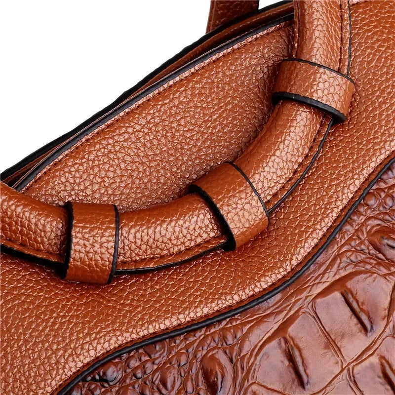 Sam | L'Adrienne Embossed Vintage Leather Bag