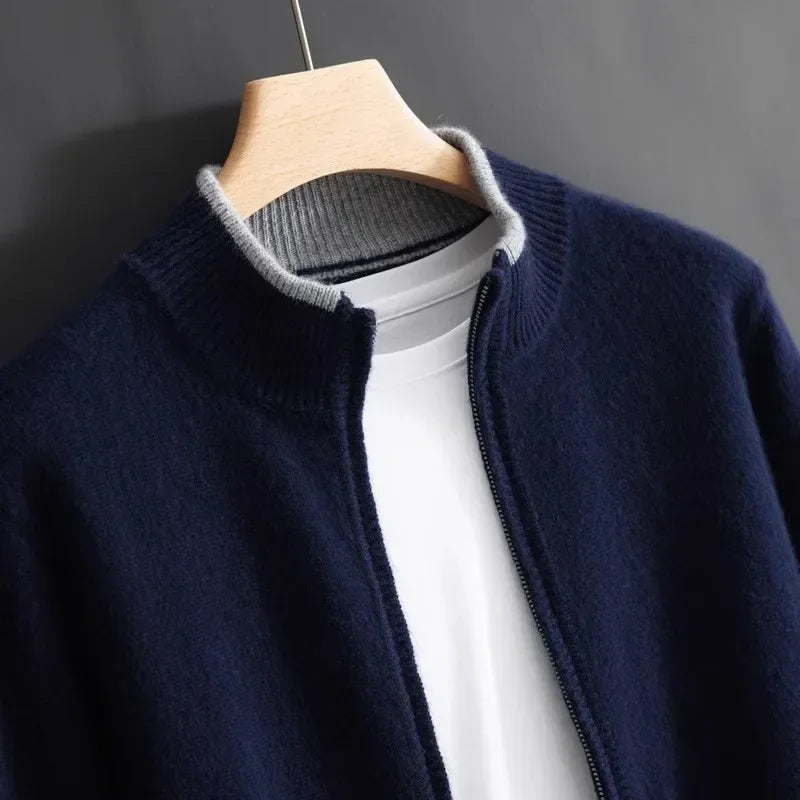 Men's Cashmere Zip-Up Jacket