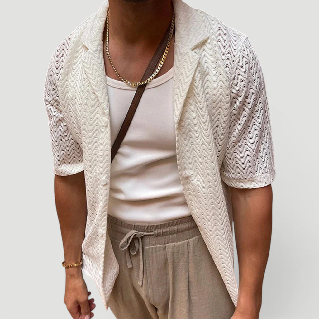 Ellmont London | Men's Relaxed Fit Summer Beach Shirt Lightweight Comfort