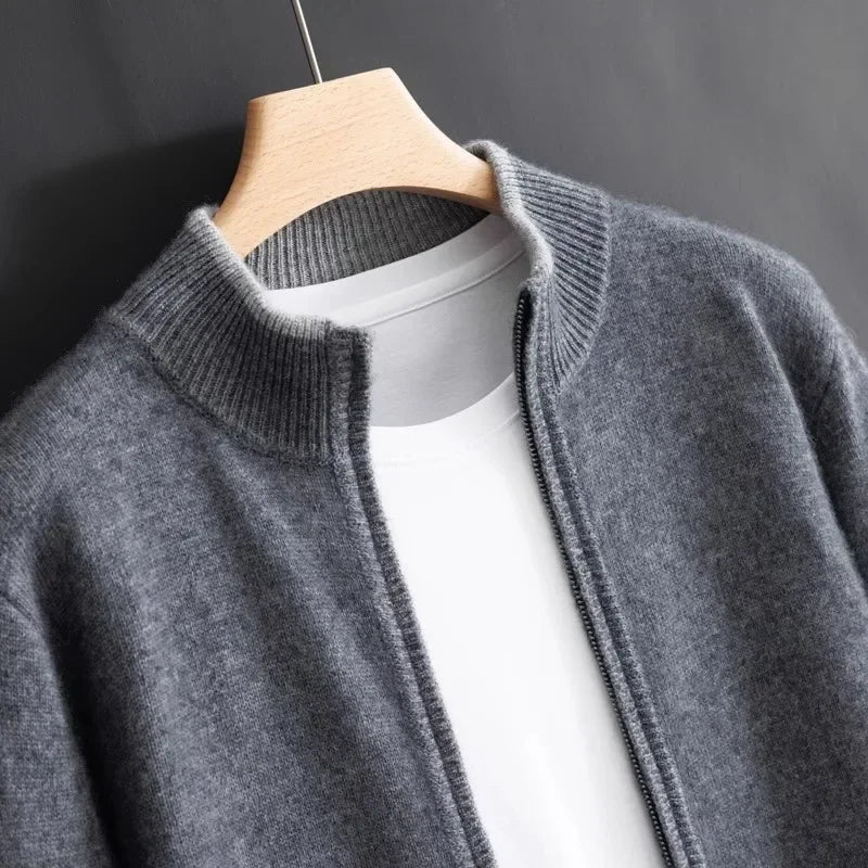 Men's Cashmere Zip-Up Jacket