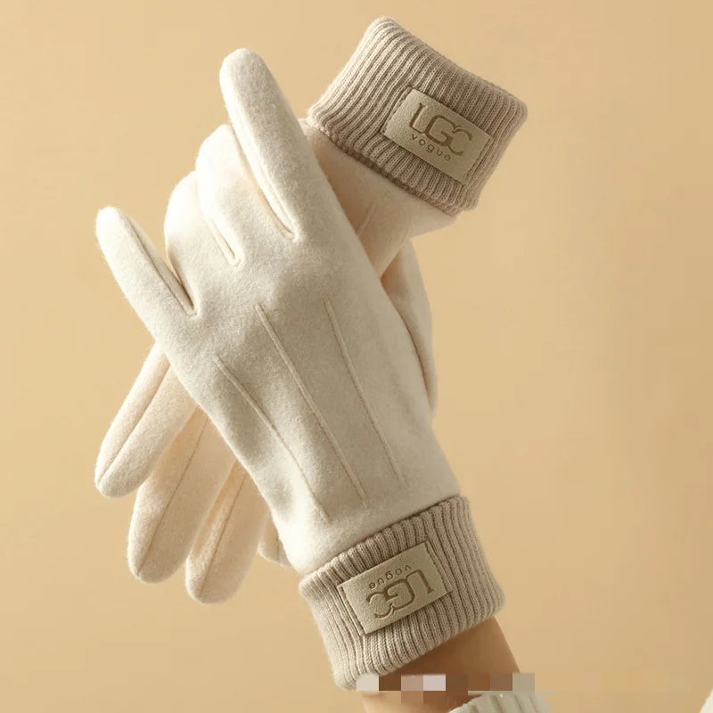 Cashmere-Wool Touchscreen Gloves – Warm Winter Gloves