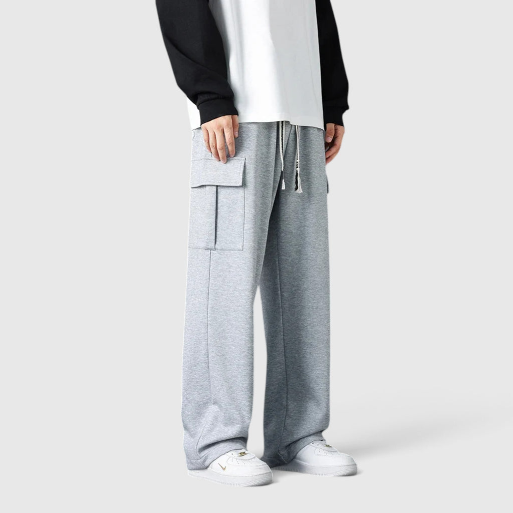 Finn | Men's Sweatpants Wide Leg Relaxed Cargo Lounge Pants