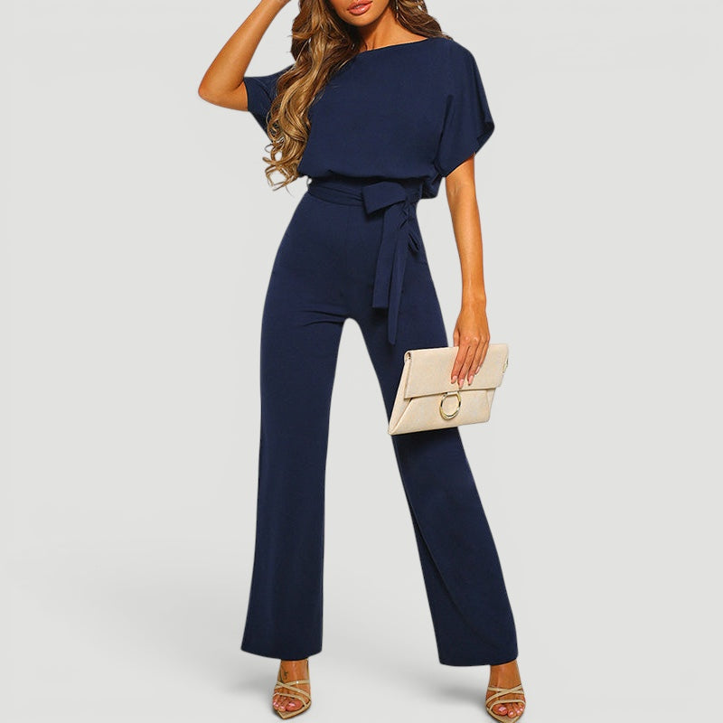 Ellmont London | Women’s High Waisted Jumpsuit Wide Leg One Piece Outfit