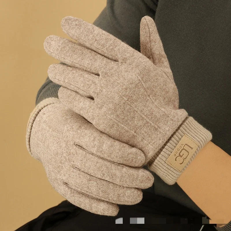 Cashmere-Wool Touchscreen Gloves – Warm Winter Gloves