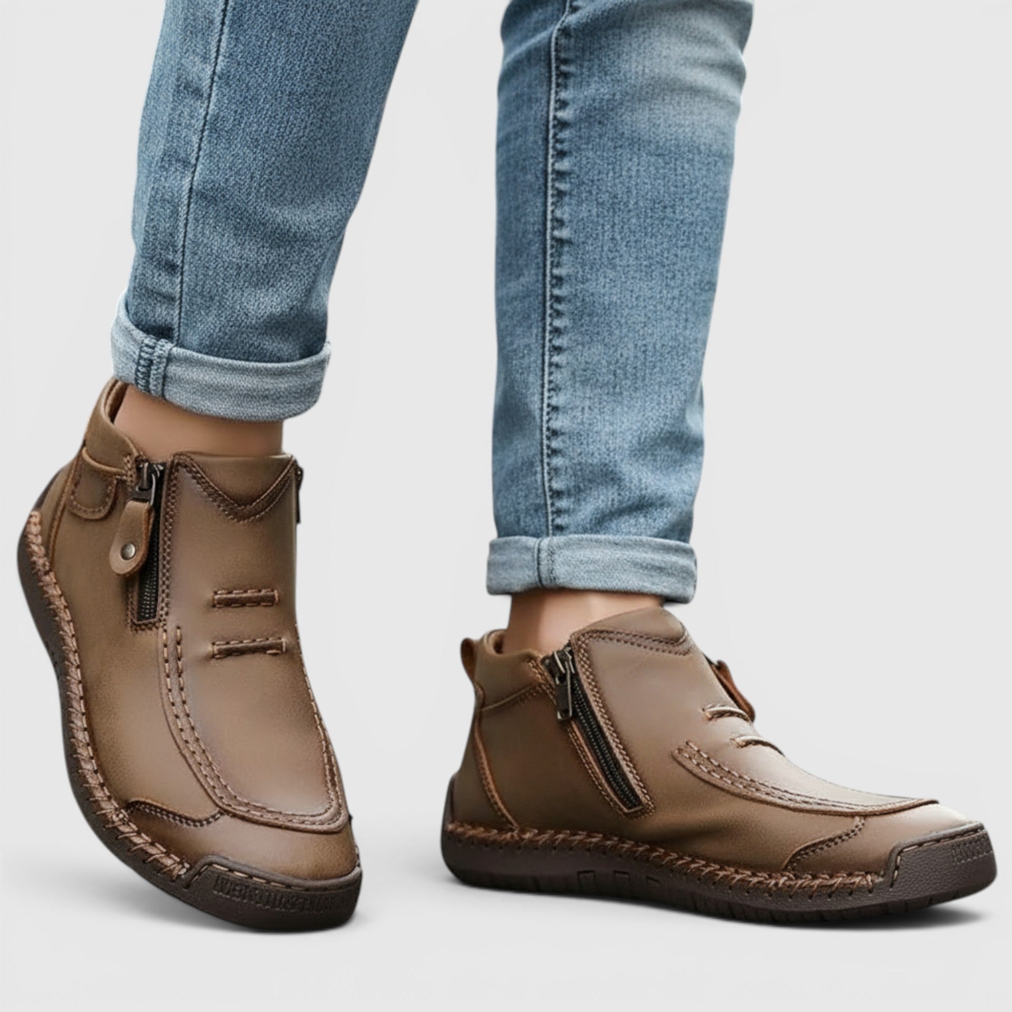 Ellmont London | Short Boots Men's Vintage Rubber Sole Everyday Boots