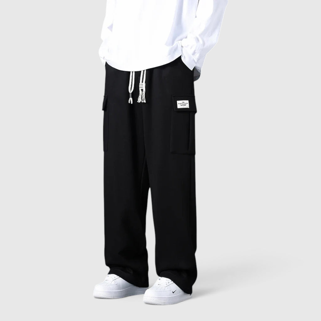 Finn | Men's Sweatpants Wide Leg Relaxed Cargo Lounge Pants