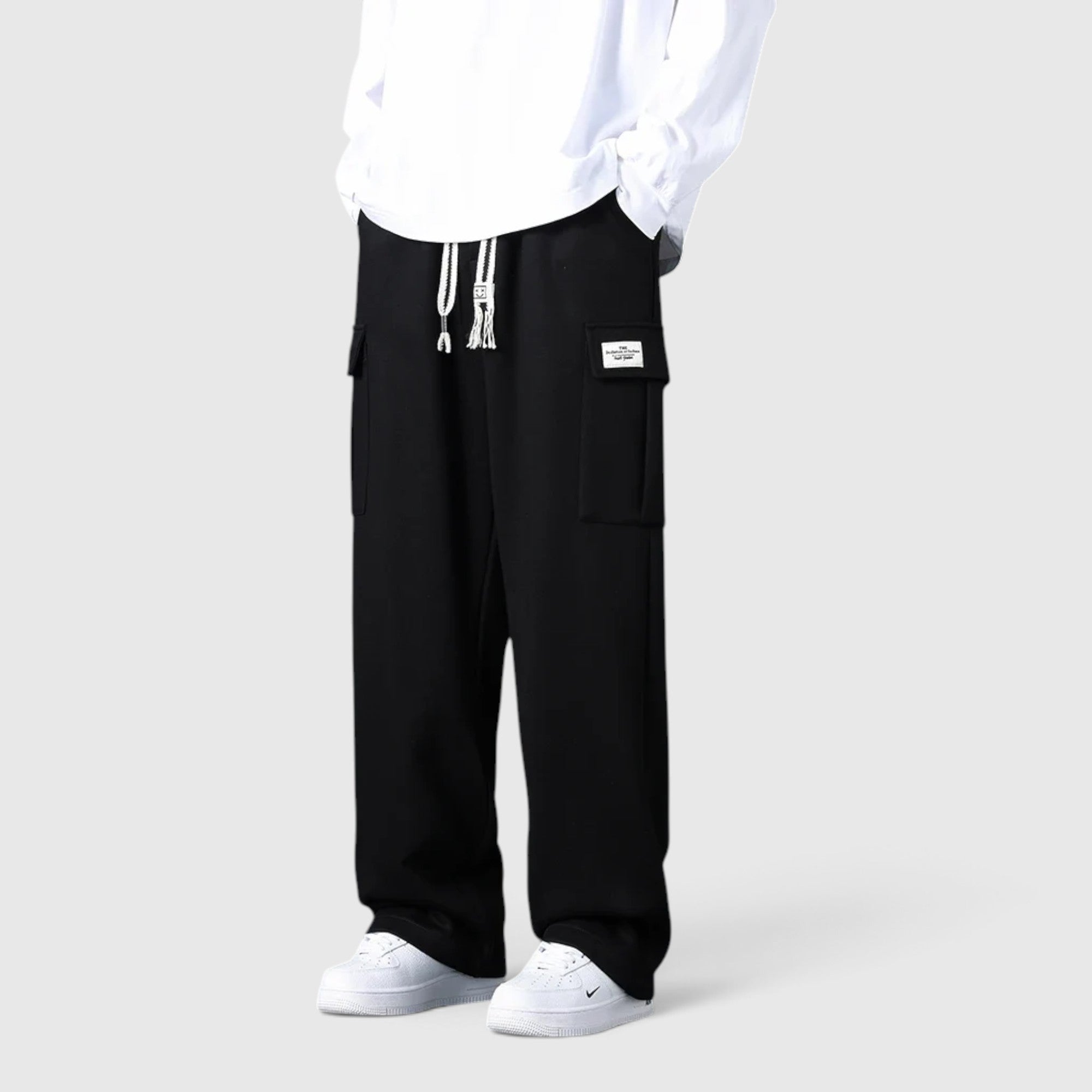 Finn | Men's Sweatpants Wide Leg Relaxed Cargo Lounge Pants