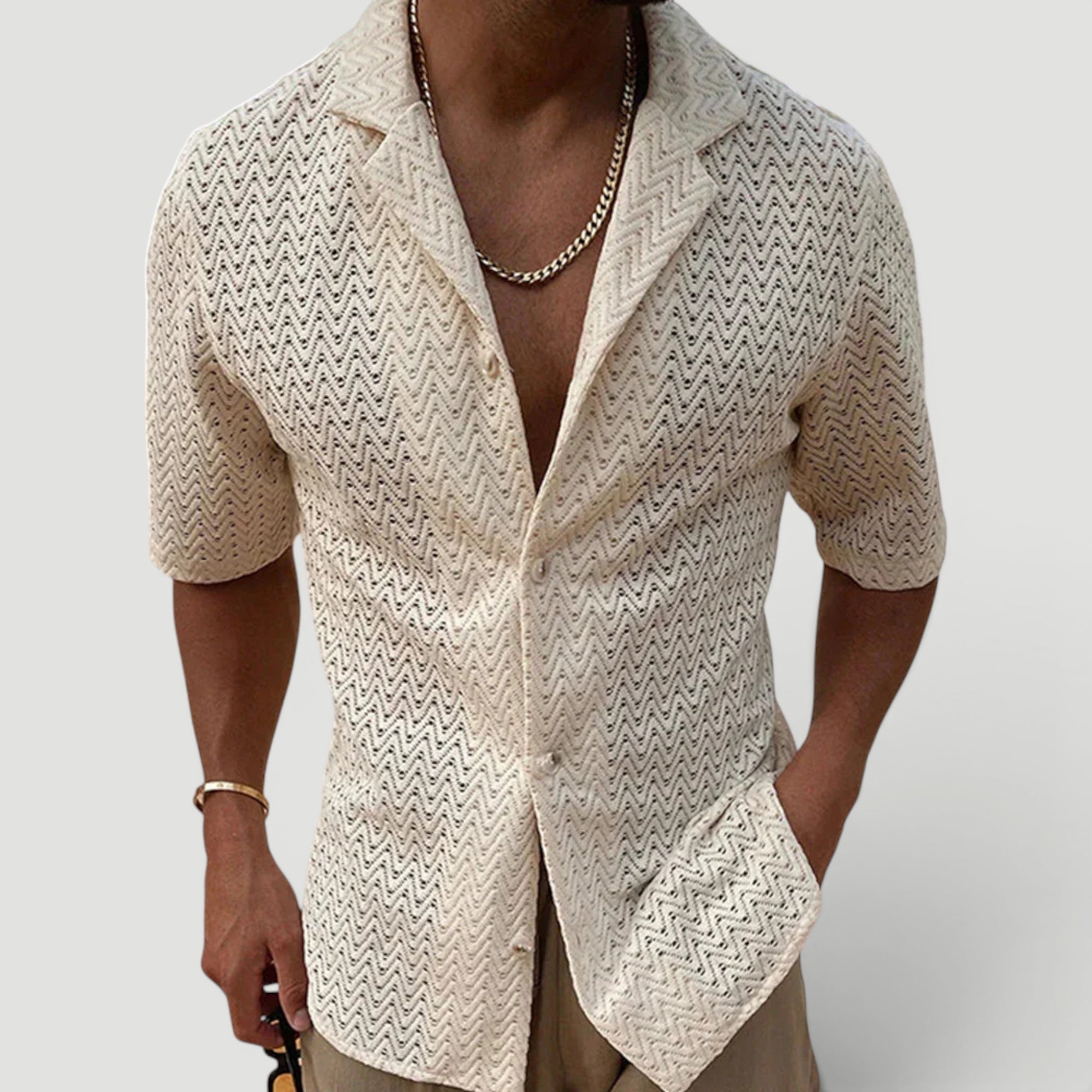 Ellmont London | Men's Relaxed Fit Summer Beach Shirt Lightweight Comfort
