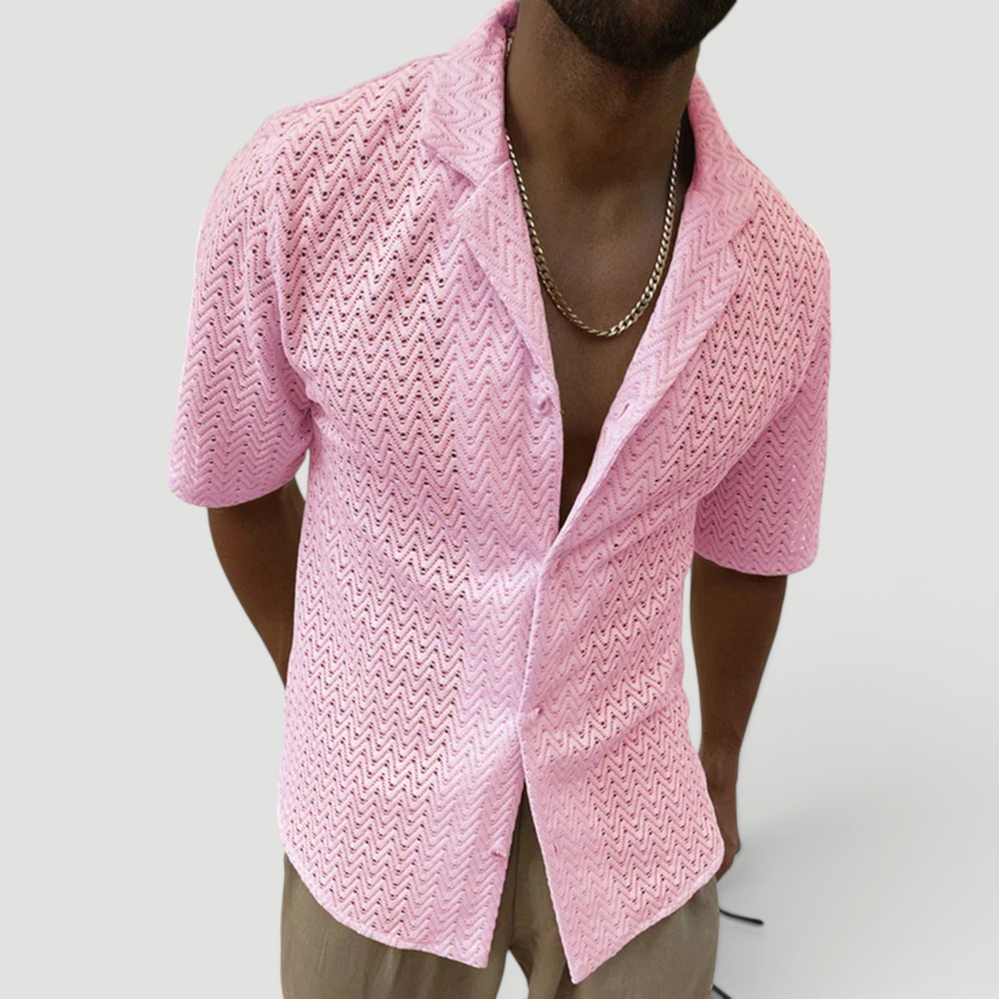 Ellmont London | Men's Relaxed Fit Summer Beach Shirt Lightweight Comfort