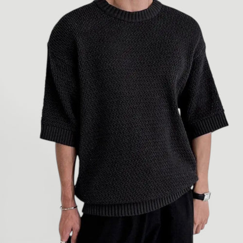 Dean | Men's Relaxed Fit Knit Textured Shirt Summer Style