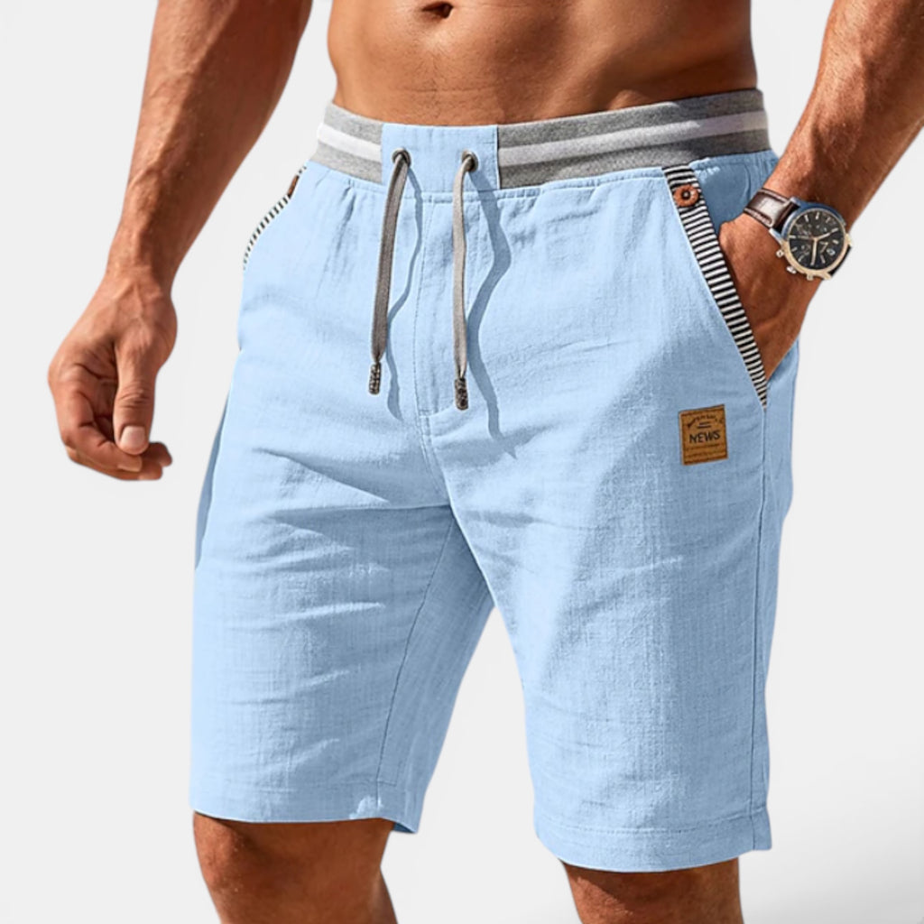 Ellmont London | Men's Elastic Waist Casual Comfortable Summer Shorts