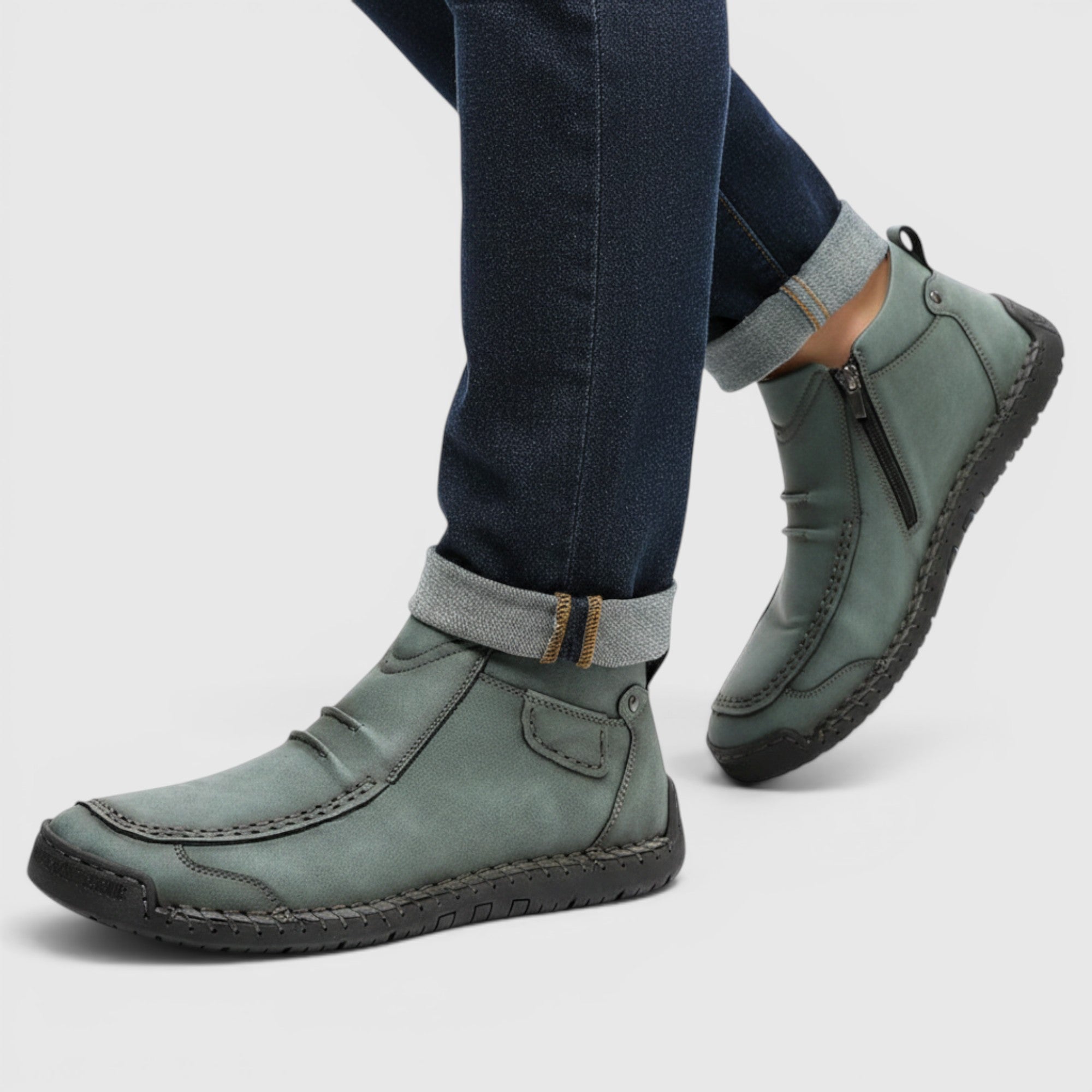 Ellmont London | Short Boots Men's Vintage Rubber Sole Everyday Boots