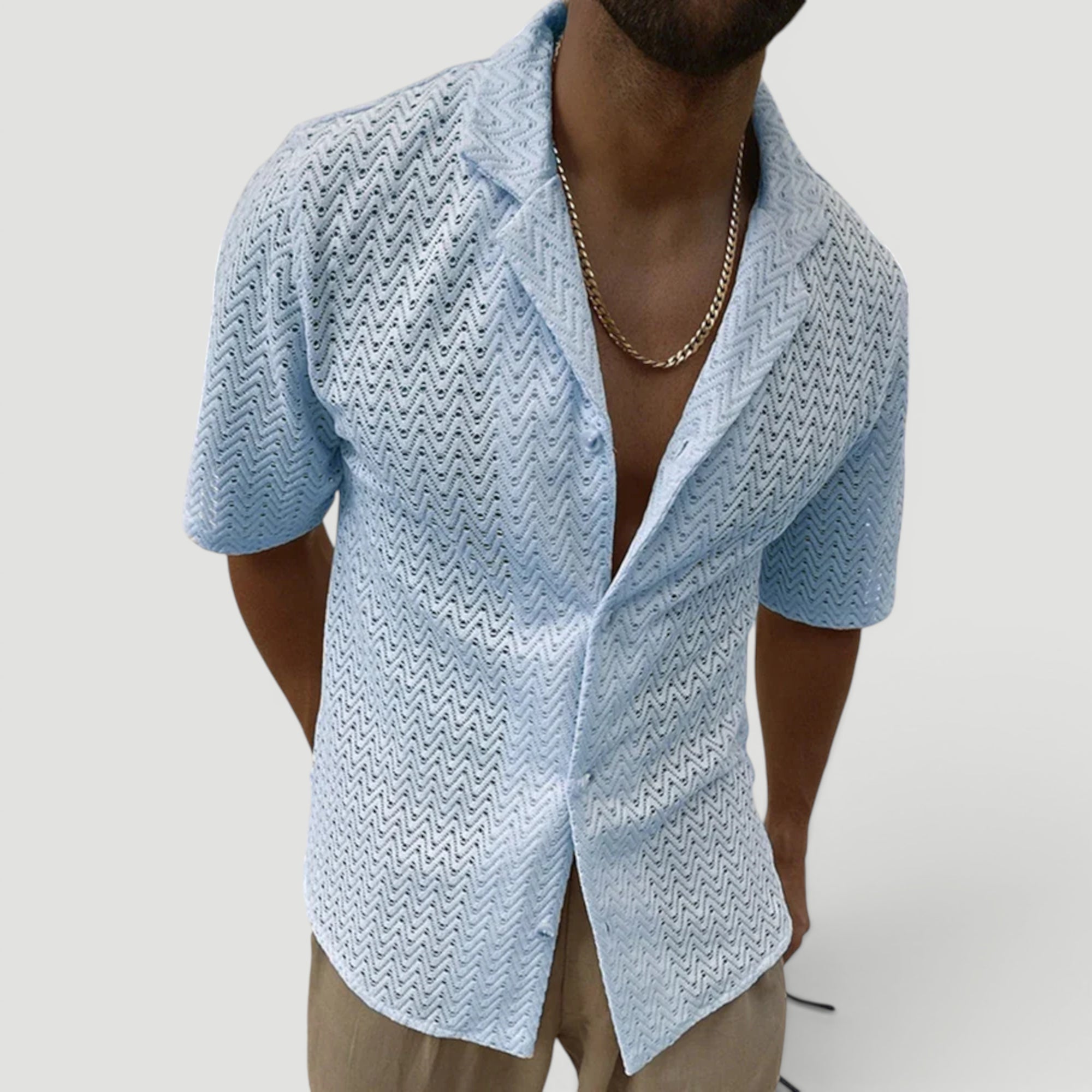 Ellmont London | Men's Relaxed Fit Summer Beach Shirt Lightweight Comfort