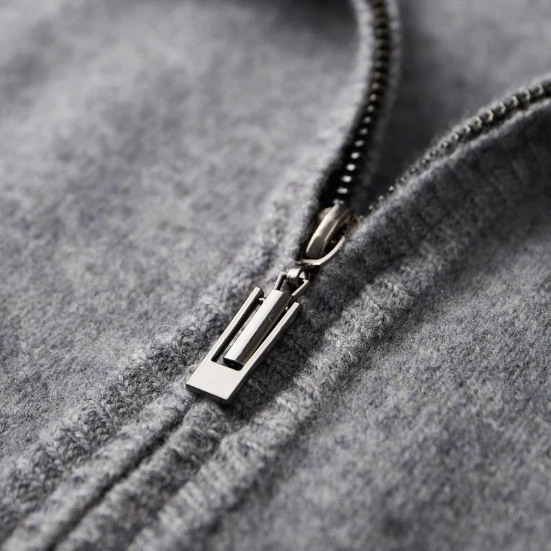 Men's Cashmere Zip-Up Jacket