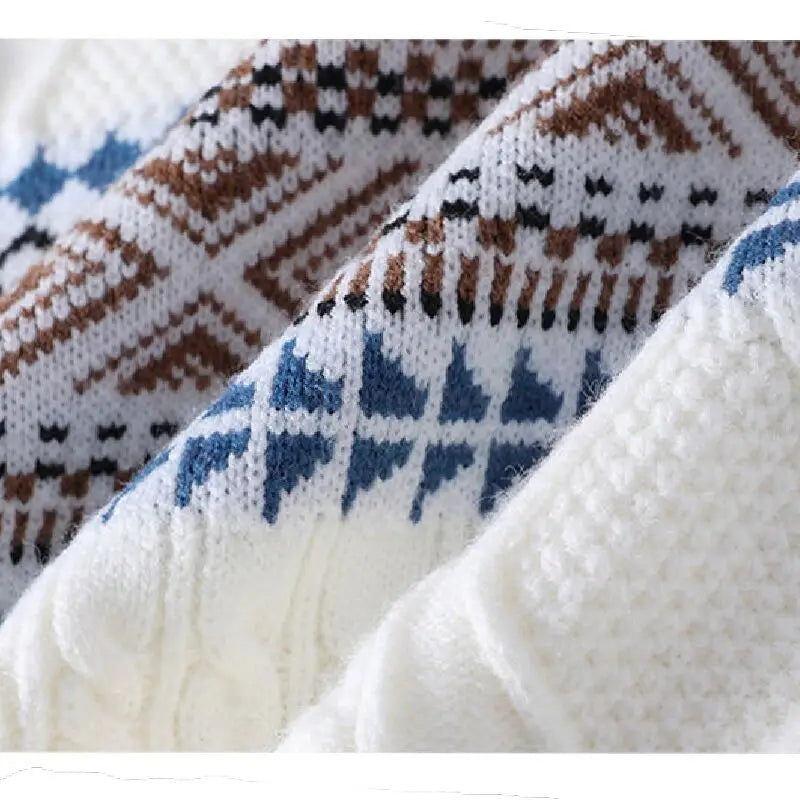 Men's Nordic Knit Jumper – Chunky Crew Neck