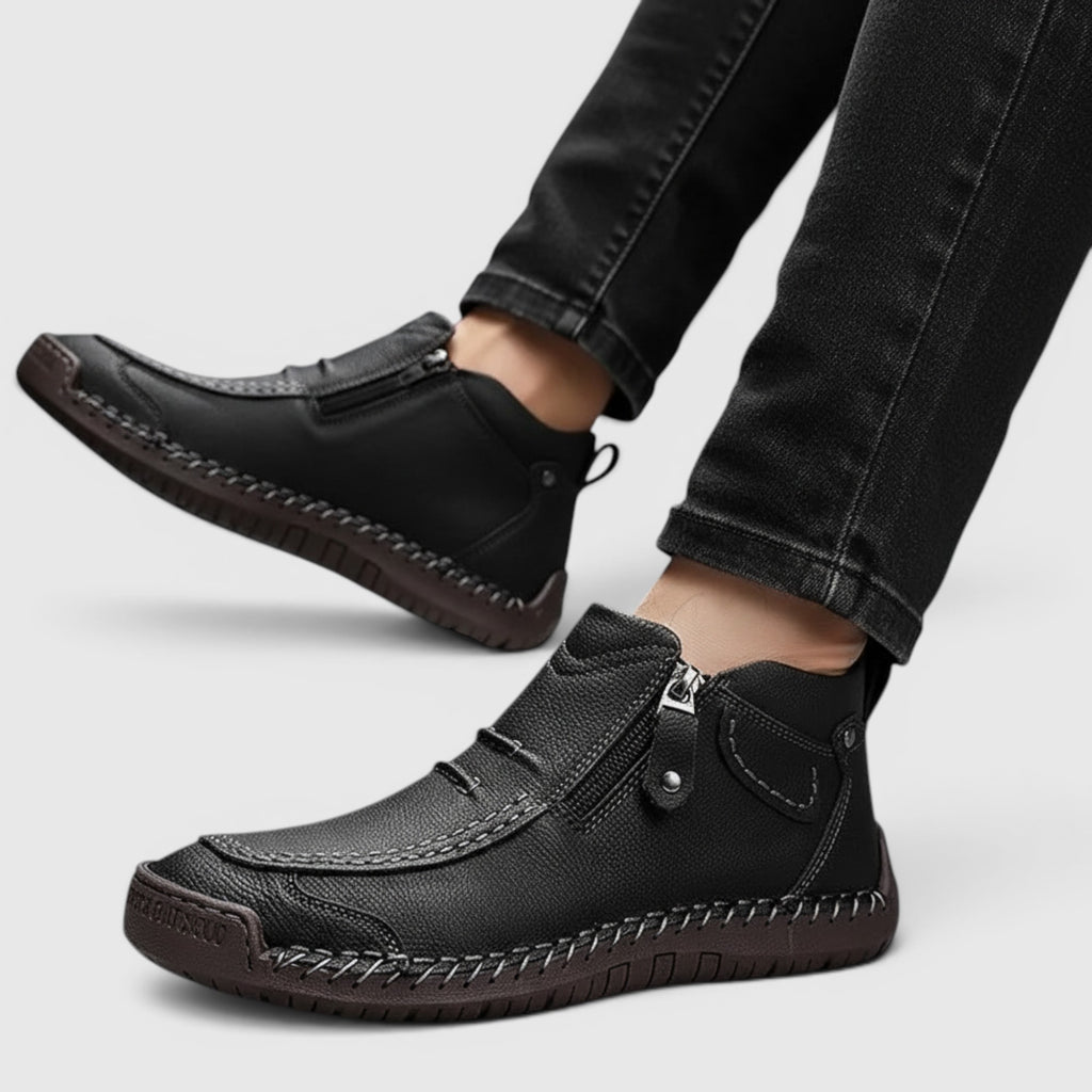 Ellmont London | Short Boots Men's Vintage Rubber Sole Everyday Boots