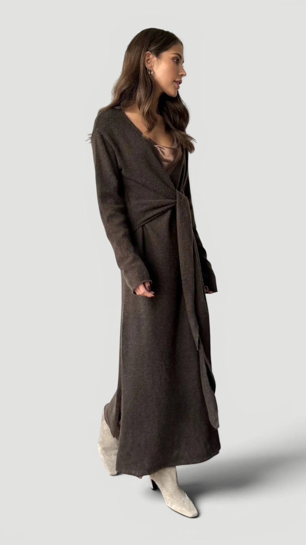 Ellmont London | Women’s Knit Dress Elegant Adjustable Waist Fit