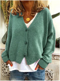 Vera | Relaxed Soft Knit Cardigan with V-Neckline