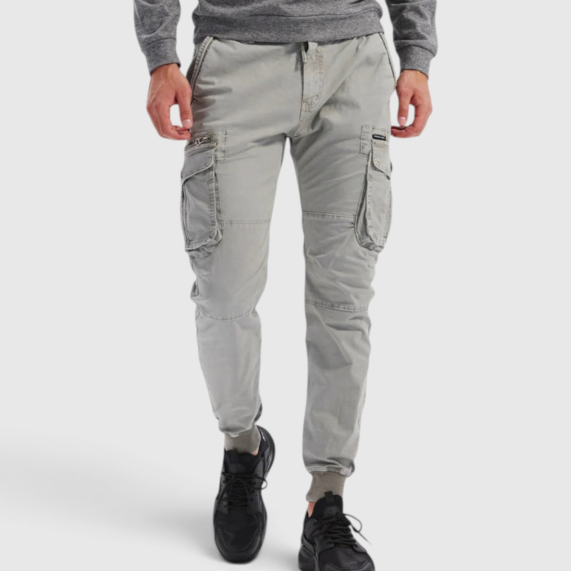 Tristan | Men's Cargo Trousers – Elastic Waist Jogger Pants for Daily Wear