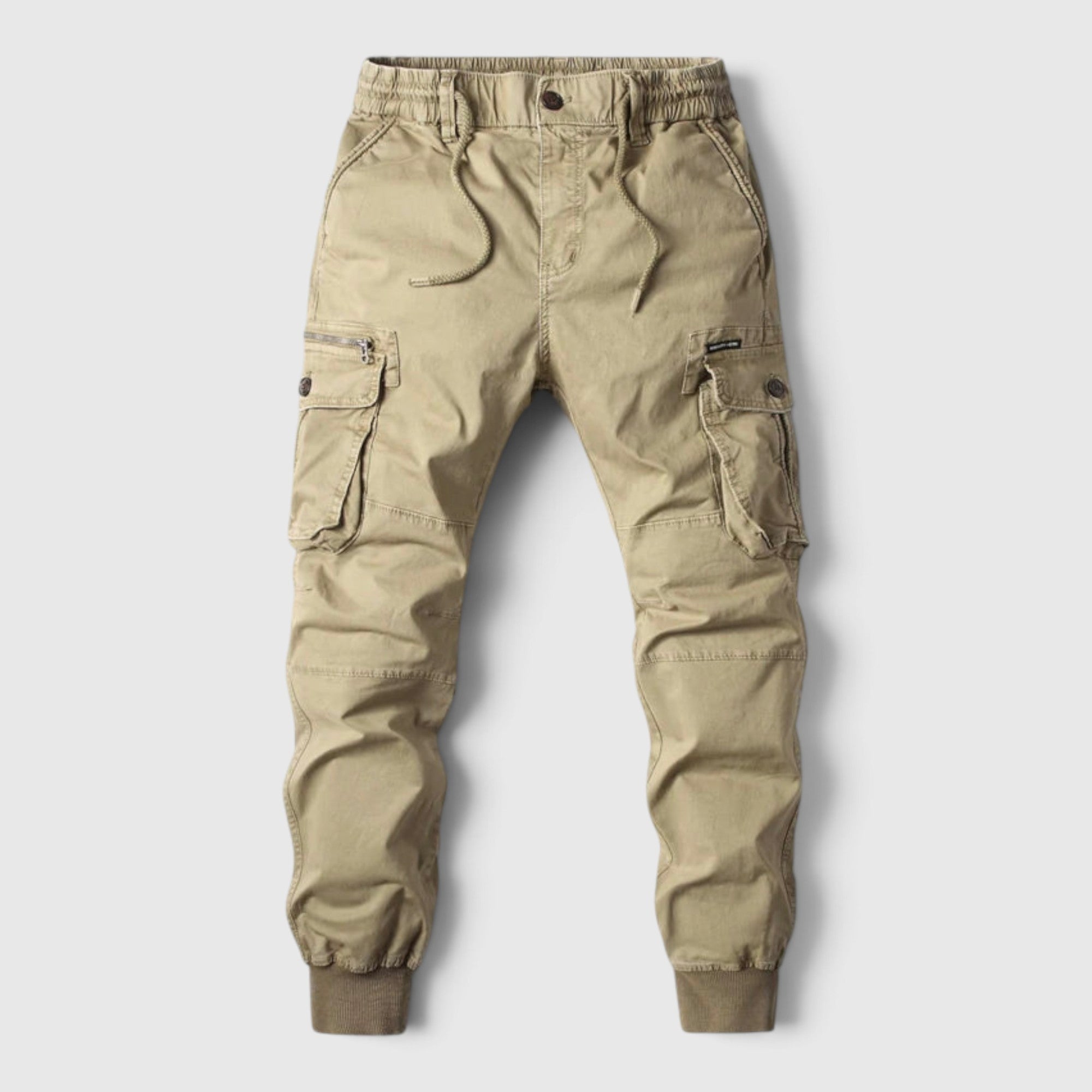 Tristan | Men's Cargo Trousers – Elastic Waist Jogger Pants for Daily Wear