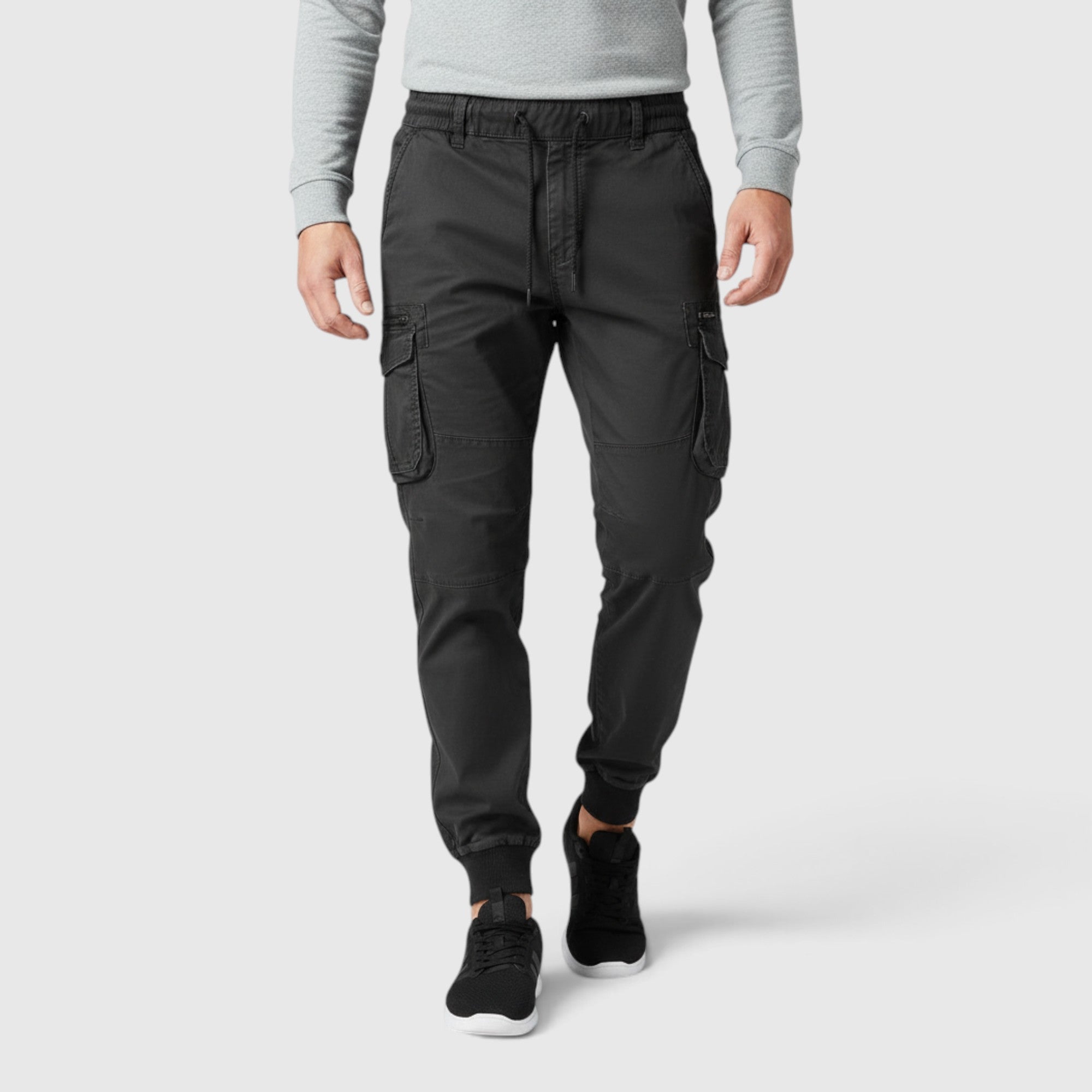 Tristan | Men's Cargo Trousers – Elastic Waist Jogger Pants for Daily Wear
