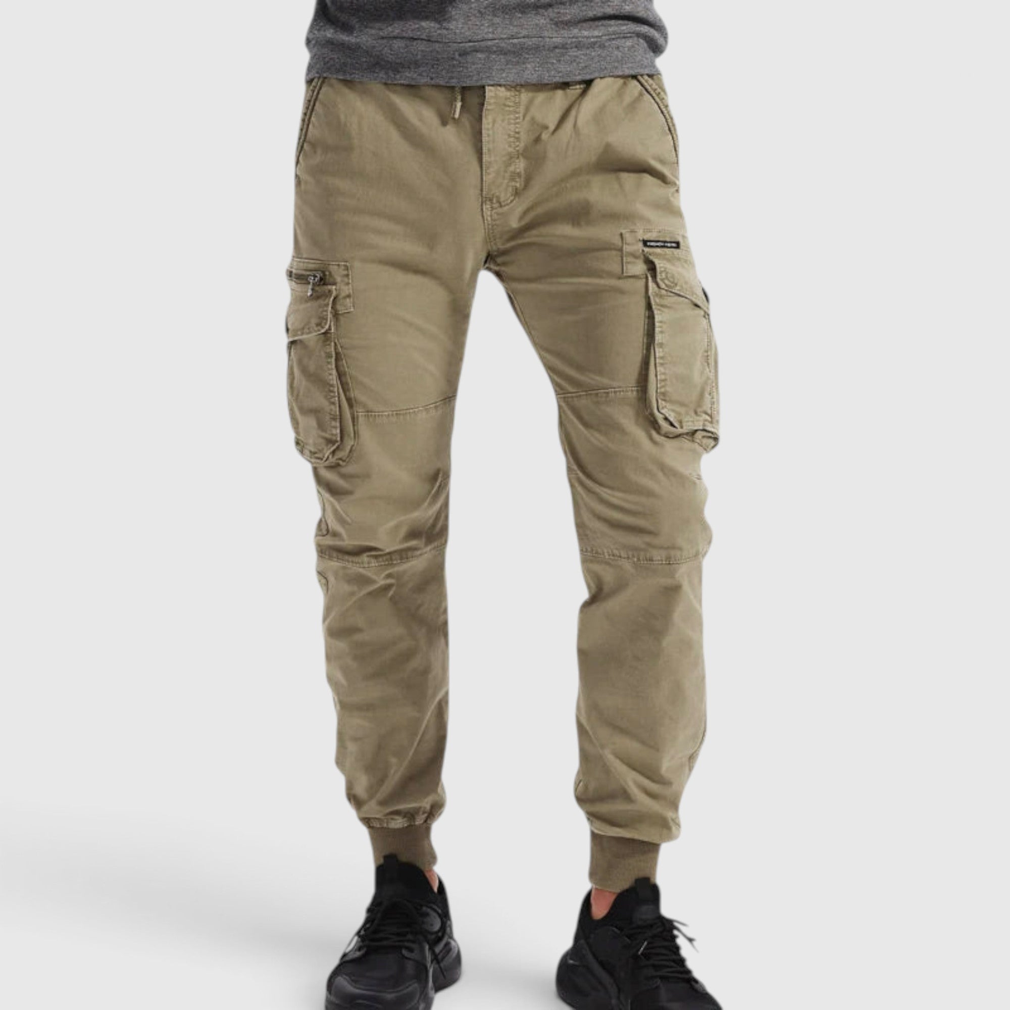 Tristan | Men's Cargo Trousers – Elastic Waist Jogger Pants for Daily Wear