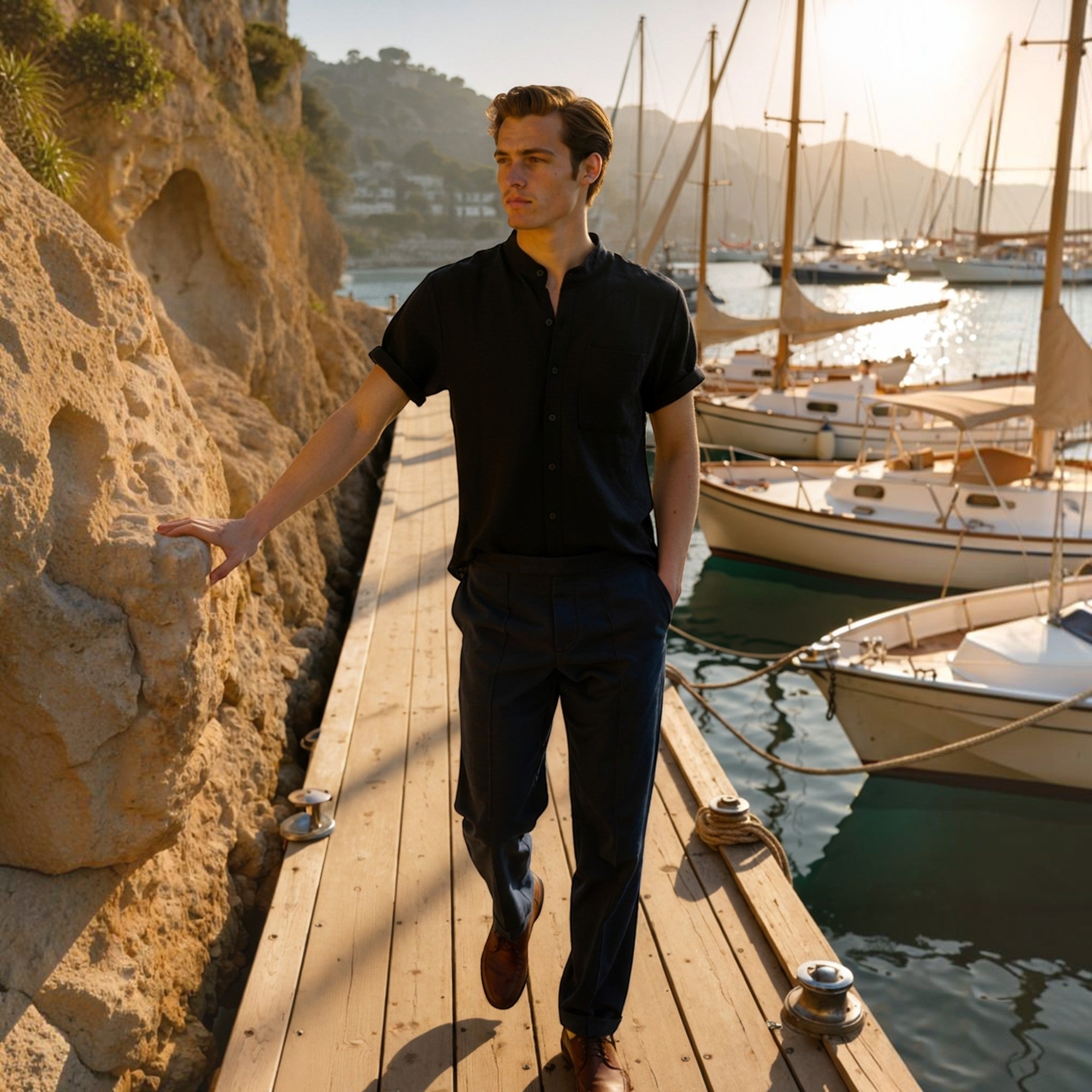Ellmont London | Men's Breathable Cotton Blend Vacation Shirt