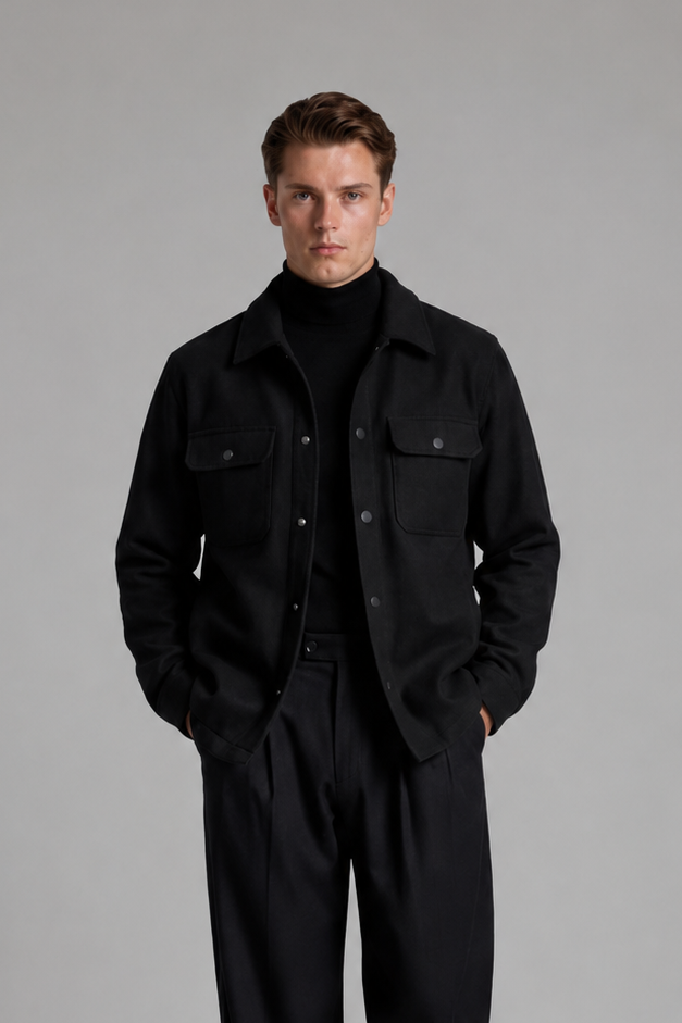 Dominic | Men's Suede Overshirt