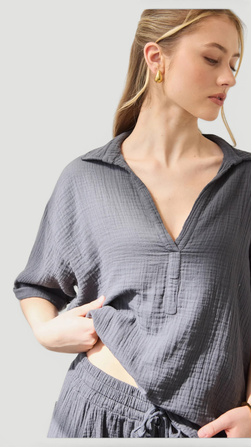 Ellmont London | Women’s Easy Care Cotton Care Cotton Summer Blouse
