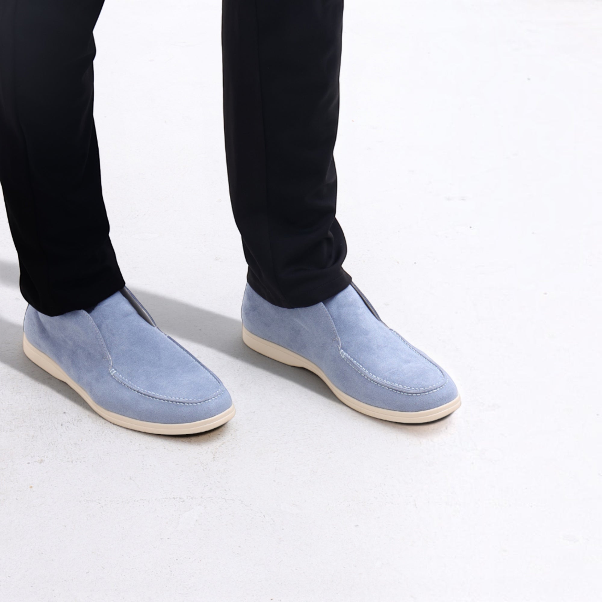 Ellmont London | Men's Classic High Suede Dress Loafers