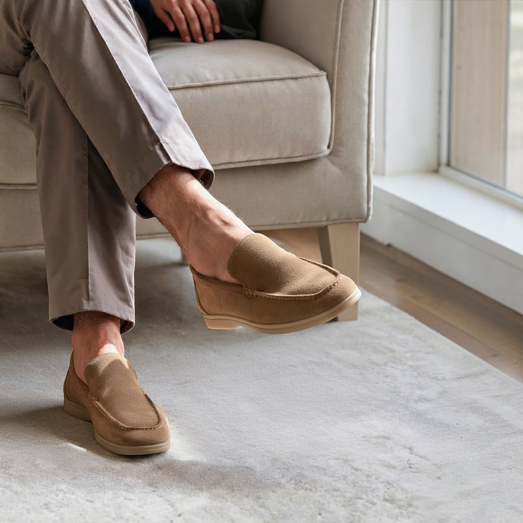 Ellmont London | Men's Soft Suede Slip On Loafers Premium Fit