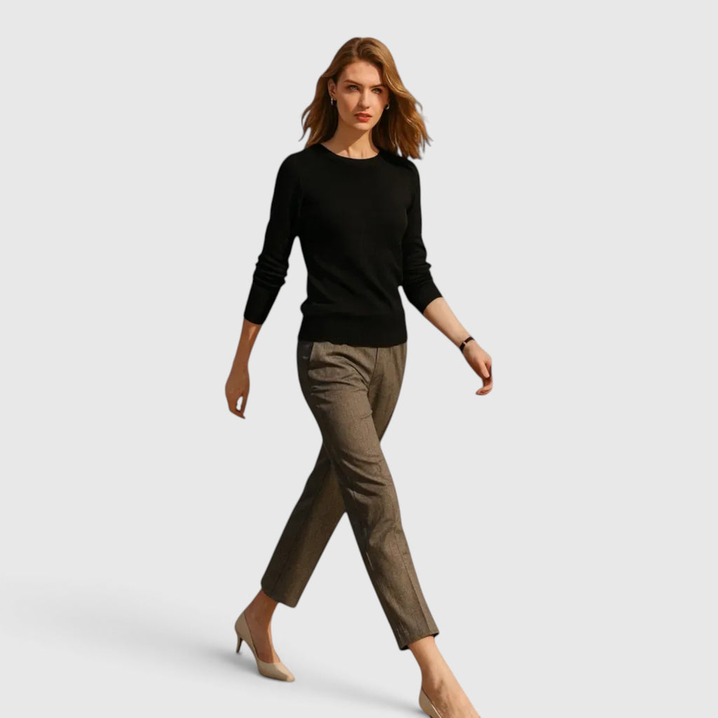 Naomi | Women's Knit Sweater Pullover Soft Long Sleeve Casual Top