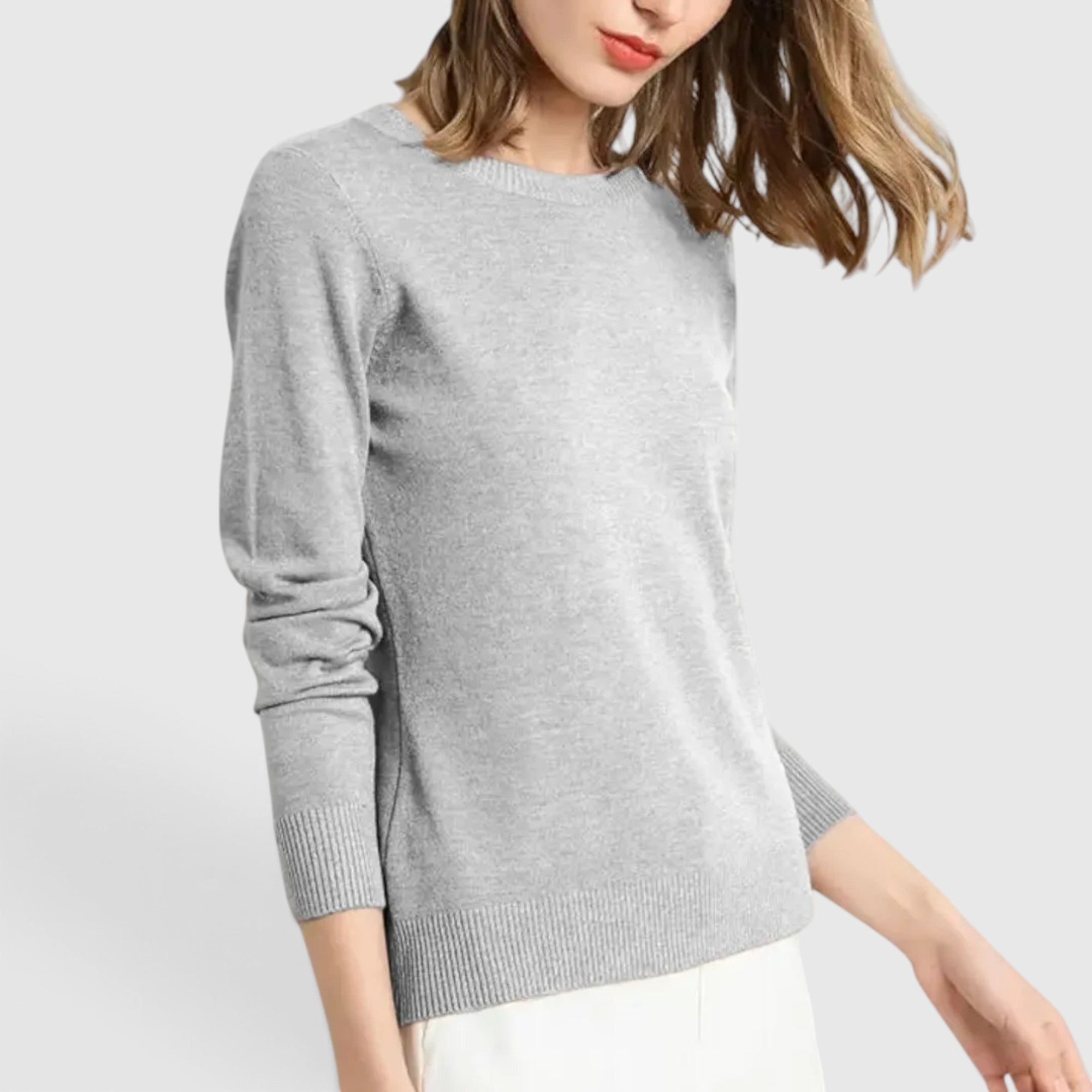 Naomi | Women's Knit Sweater Pullover Soft Long Sleeve Casual Top