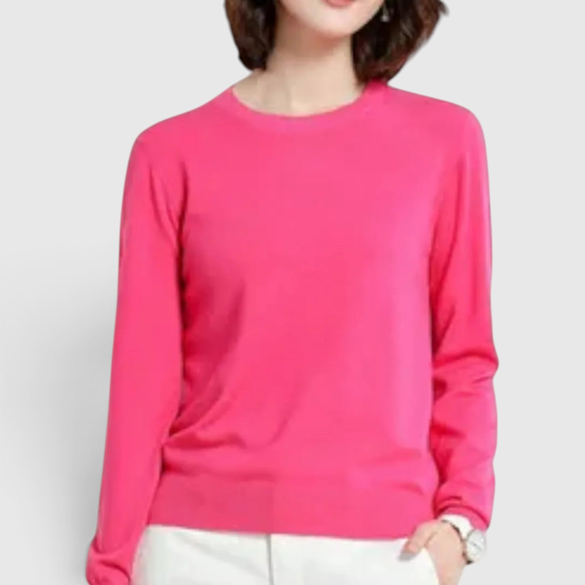 Naomi | Women's Knit Sweater Pullover Soft Long Sleeve Casual Top