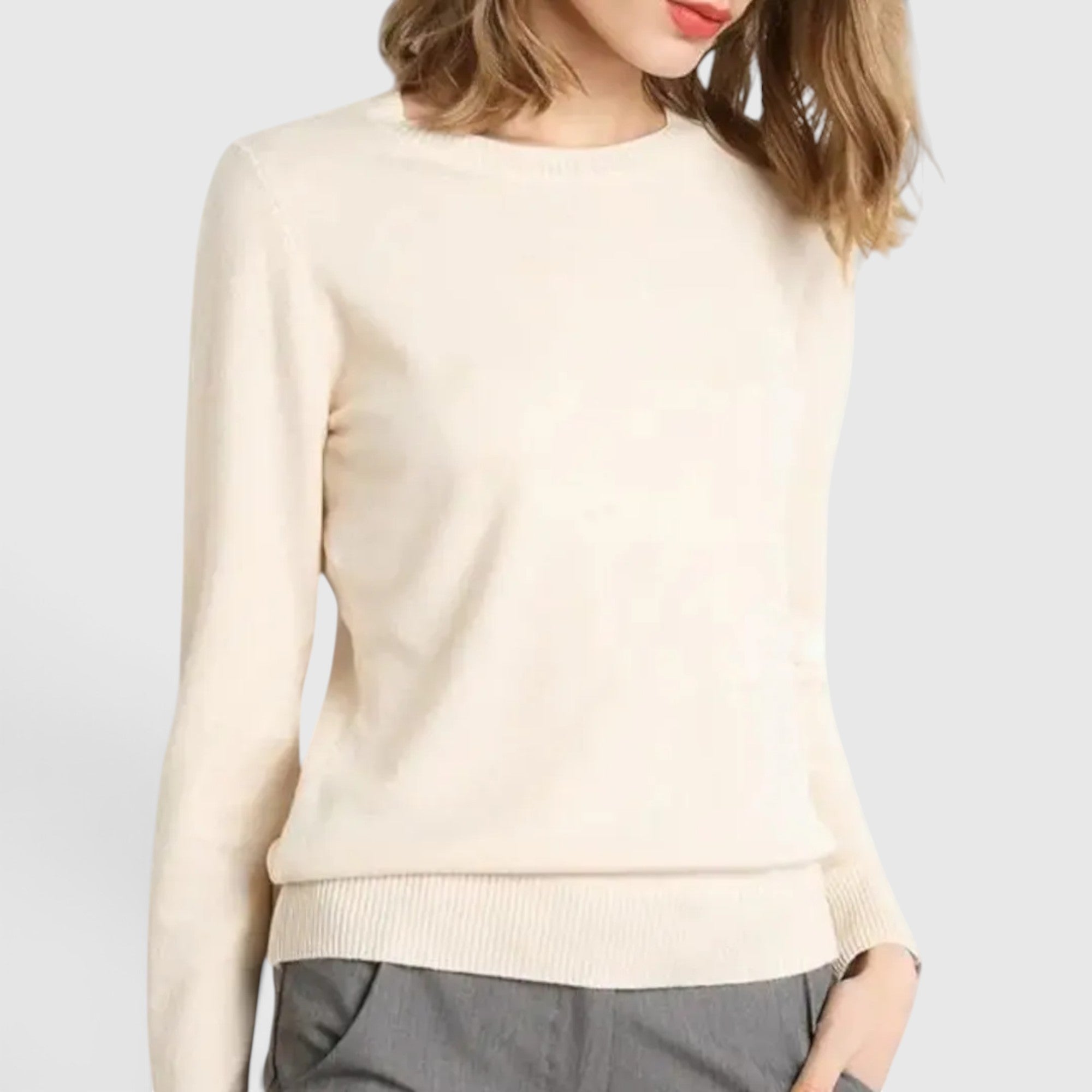 Naomi | Women's Knit Sweater Pullover Soft Long Sleeve Casual Top