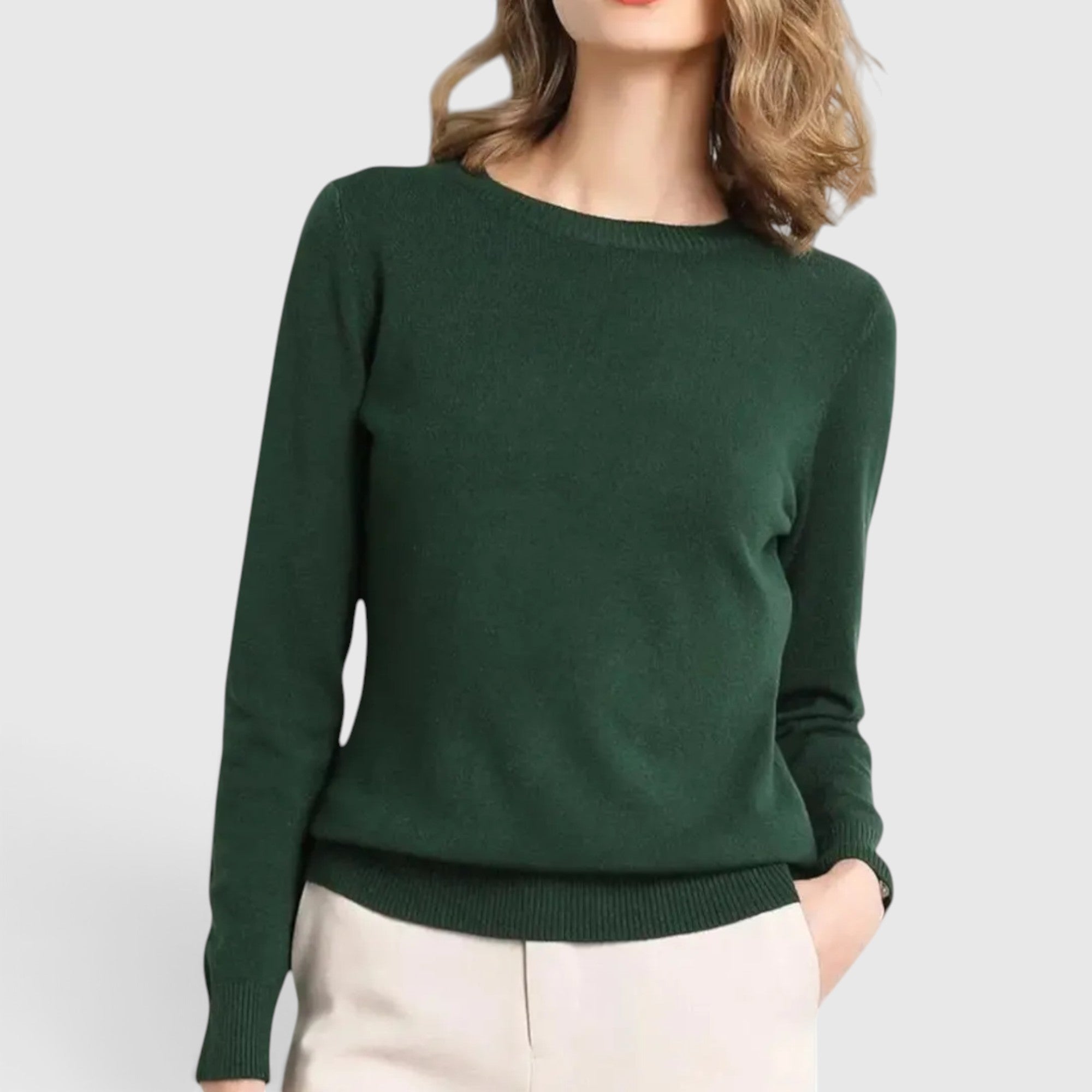Naomi | Women's Knit Sweater Pullover Soft Long Sleeve Casual Top