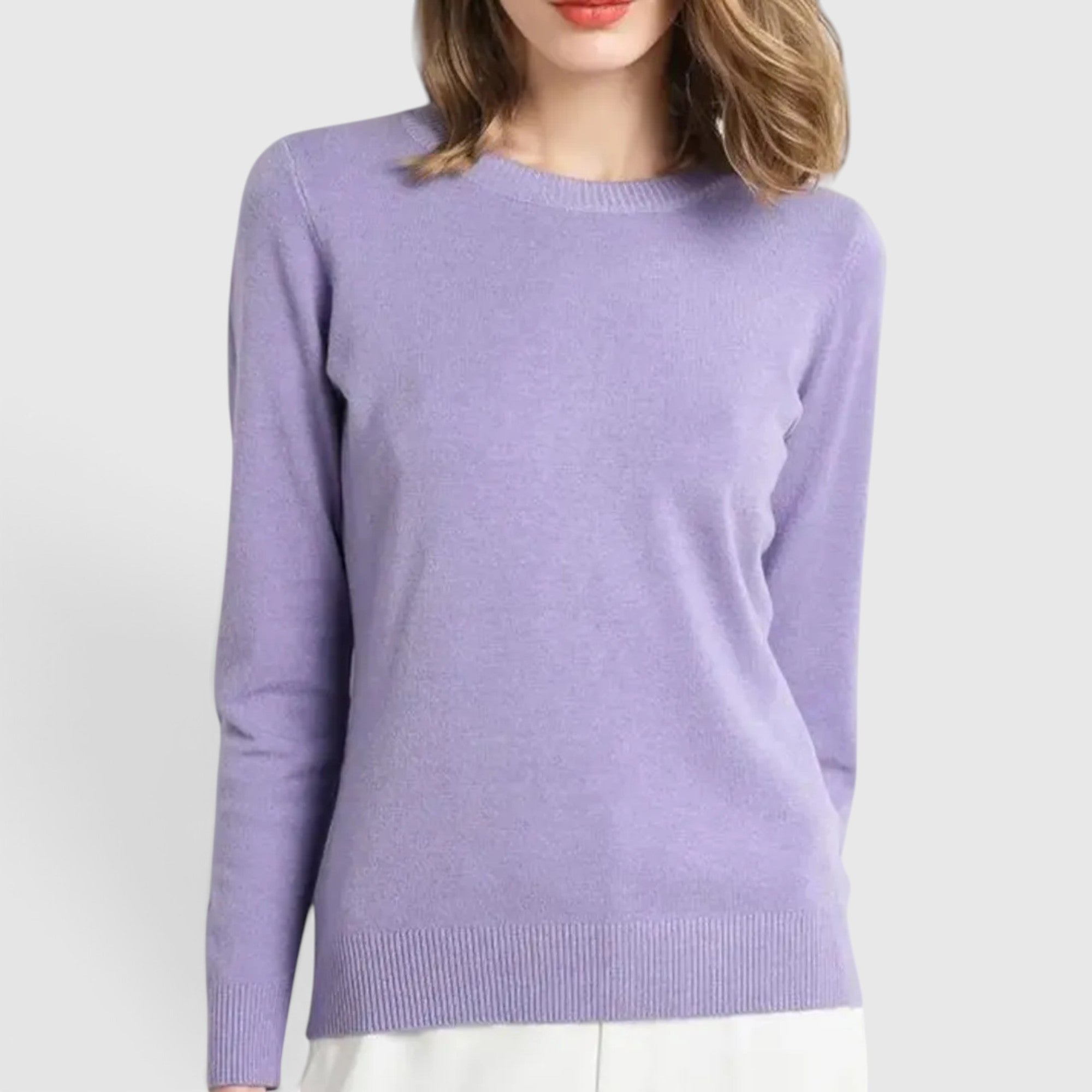 Naomi | Women's Knit Sweater Pullover Soft Long Sleeve Casual Top