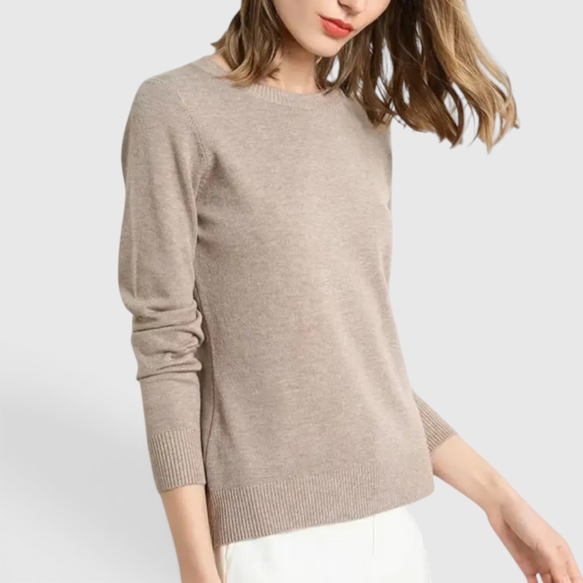 Naomi | Women's Knit Sweater Pullover Soft Long Sleeve Casual Top