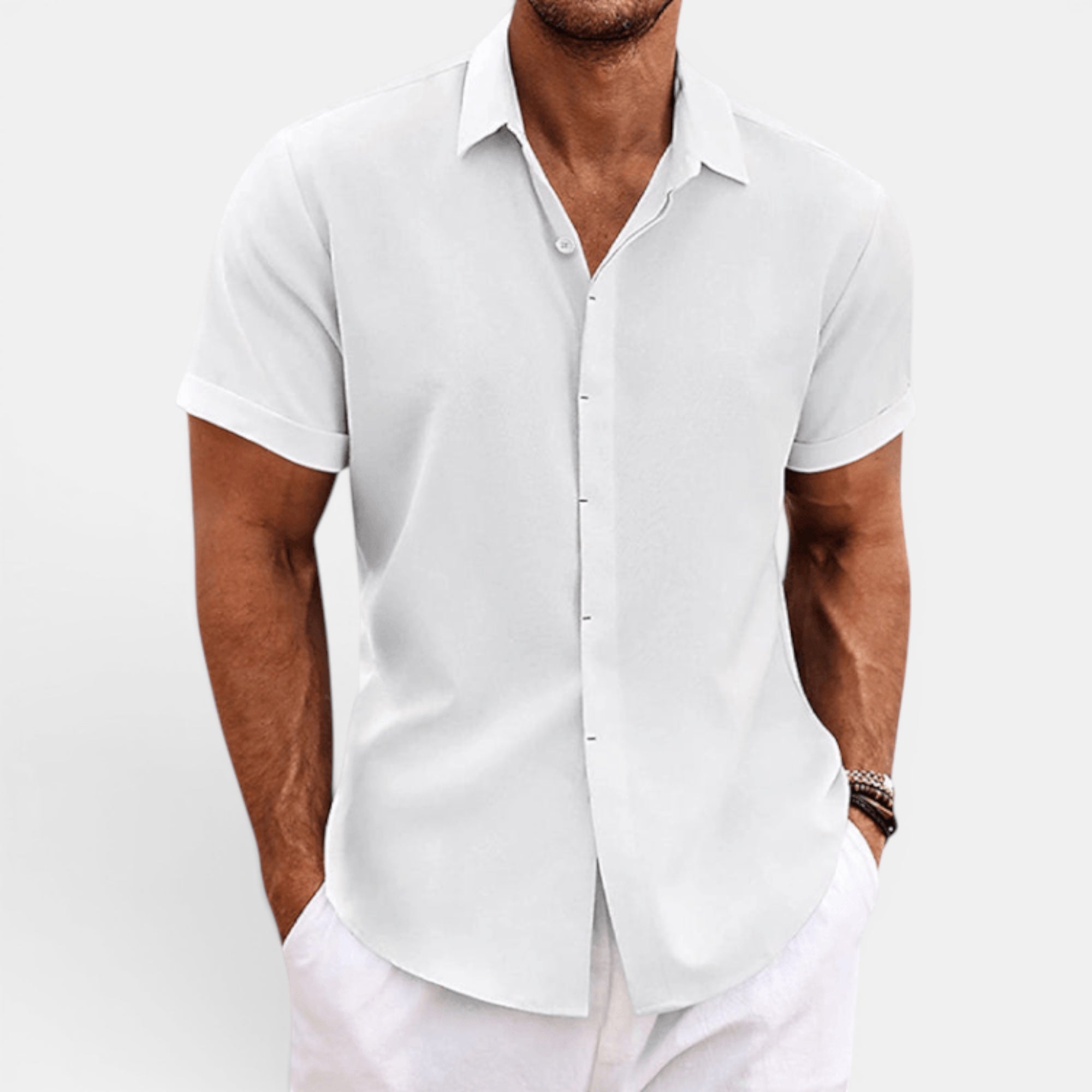Ellmont London | Men's Top Lightweight Summer Linen Shirt for Everyday Wear