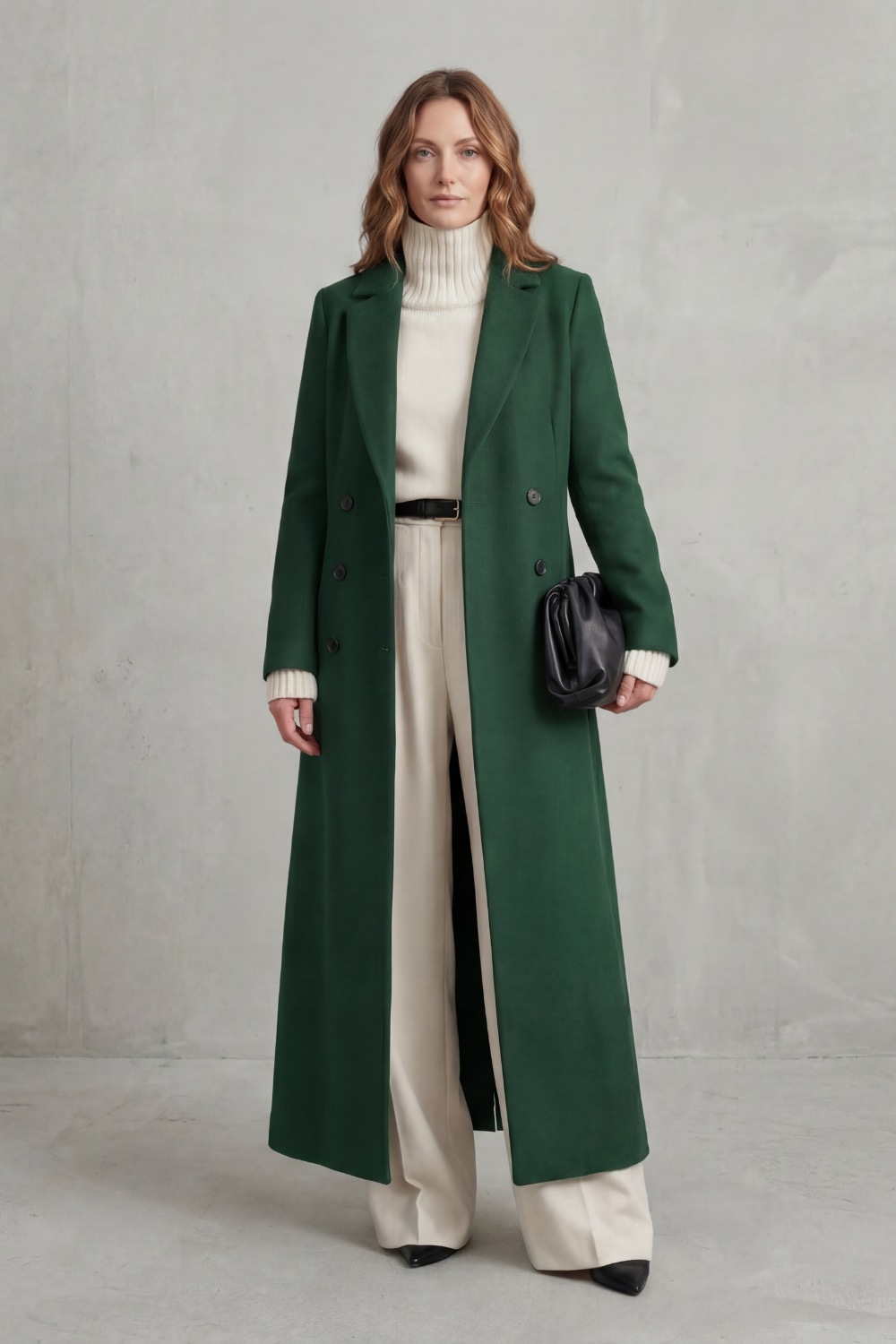 Women's Longline Wool Coat – Long Camel Coat